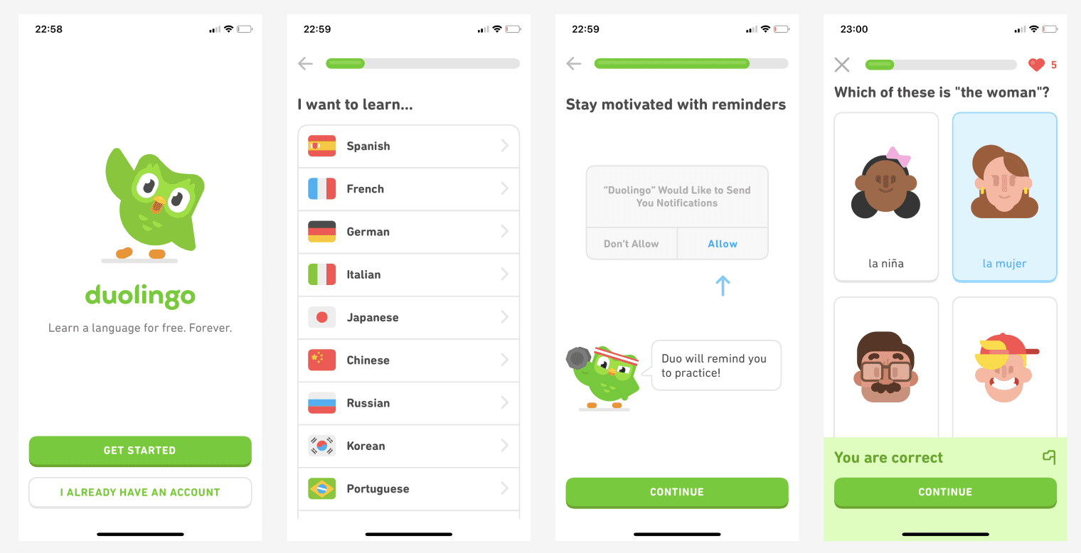 Duolingo Screenshots