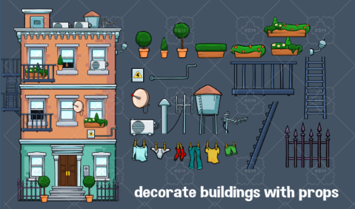 Example of modular elements